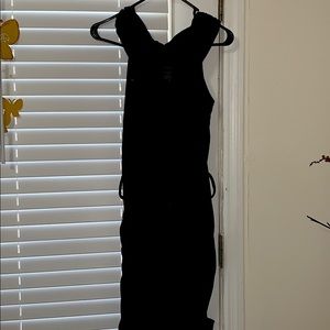 Sleeveless black dress